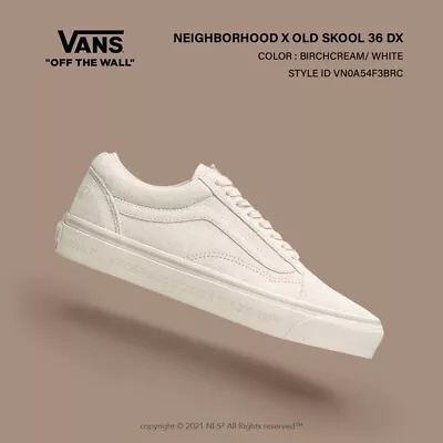 Vans Old Skool LX Neighbourhood NBHD Off White UK 8 US 9 Birch Sk8 Suede OG • £34.50