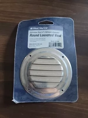 4   Round Louvered Stainless Steel Vent West Marine Fast FREE SHIPPING ! • $14.99