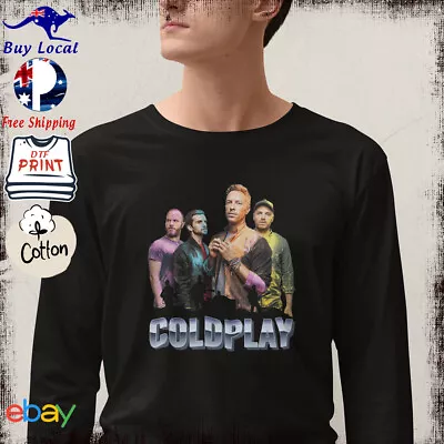 Coldplay Long Sleeve T Shirt XS - 5XL Retro Rock Music Tee • $54.50