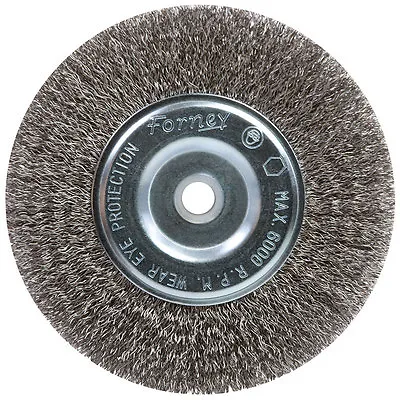 Forney  6 In. Dia. Coarse Crimped  5/8 In. Wire Wheel Brush  6000 Rpm • $12.99