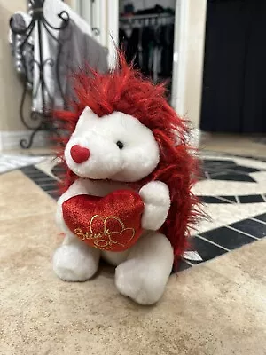 Hedgehog Valentines Stuck On You Heart Plush Red Vday Dan Dee Collectors Choice • $25