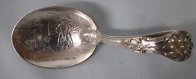 Sterling Souvenir Spoon Baby's Old Mother Hubbard Monogram Sue 1910 • $89.89