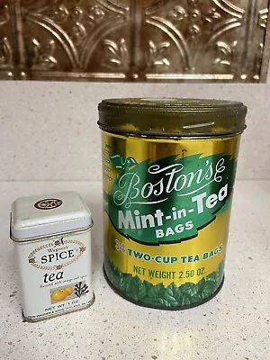 Tea Tins/lot Of 2/vintage • $8