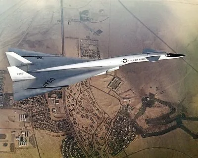 XB-70 / XB-70A IN FLIGHT OVER MOJAVE DESERT 8x10 SILVER HALIDE PHOTO PRINT • $14.99