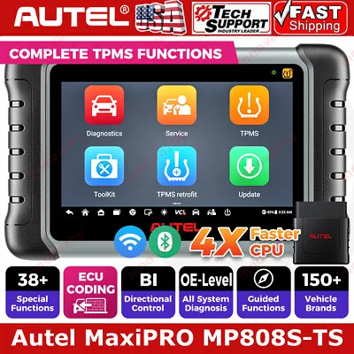 Autel MaxiPRO MP808S-TS OBD2 Scanner TPMS Programming Bidirectional Scan Tool BT • $749.99