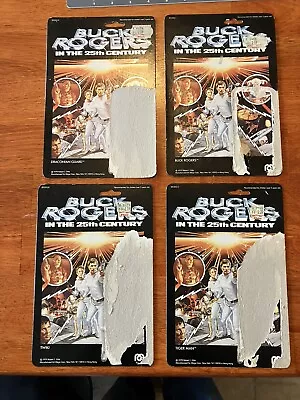 4 Vintage Buck Rogers Mego Figure Cardbacks Cards Only No Repro • $0.99