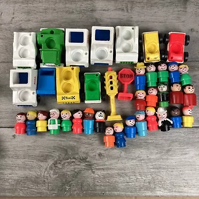 Vintage Little People Huge Lot Fisher Price 70s 80s Vehicles Figures • $59.99