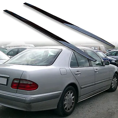 FYRALIP Gloss Black Side Skirt Extension Panel For Benz W210 Sedan 99-03 • $227.50