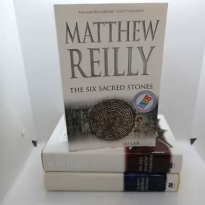 Matthew Reilly 3 X Large Books Jack West Jr Series # 2 3 & 4 The Six Sacred Sto • $30