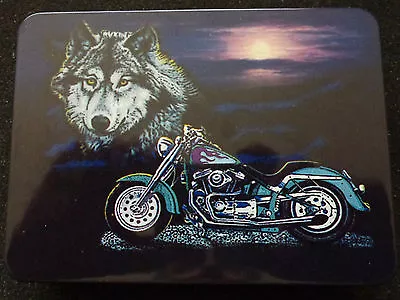 Collectible SET POCKET WATCH & Knife  *WOLF* Motorcycle Biker   • $34.99