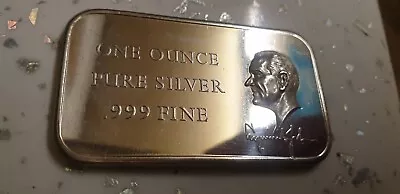 1oz .999  Silver Bar Vintage Art Bar  Proof Like Bar EXTREMELY RARE • £35