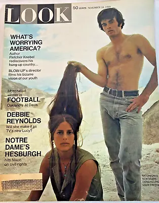 Look Magazine Vintage November 181969 What's Worrying America Notre Dame's ... • $24.07