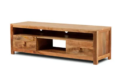 £344.84 • Buy Dakota Light Mango Large Media/tv Unit W/drawers Cabinet Solid Wood Furniture