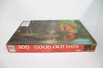 Vintage 1975 SEALED Milton Bradley Jigsaw Puzzle “Good Old Days – Watch Out” 513 • $29.99