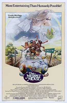 The Muppet Movie Movie Poster - Kermit The Frog Miss Piggy 11 X 17 Inches • $13.96