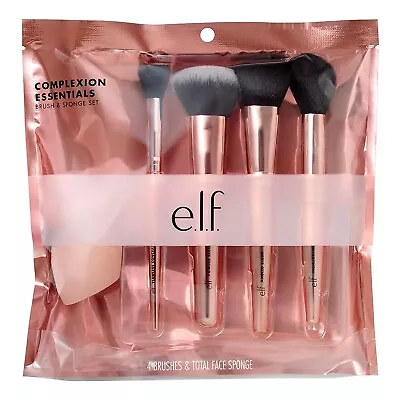 E.l.f. Complexion Essentials Kit - Brush & Sponge Set (4 Brushes & Face Sponge) • $12.95