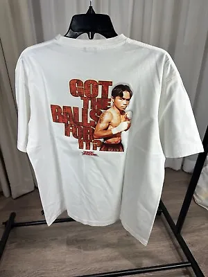 $99.99 • Buy Vintage Manny Pacquiao No Fear T Shirt Mens L “Got The Balls For It?” Boxing￼