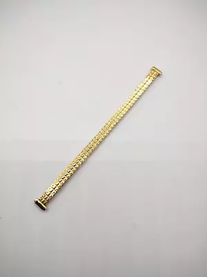 Vintage NOS Quality Ladies Gold Tone Stainless Expansion Watch Band 8-10 Mm End • $12.99