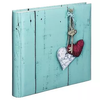 Photo Album Scrapbook Memories Book Holds 400 6x4  Key Love Heart Design • £16.52