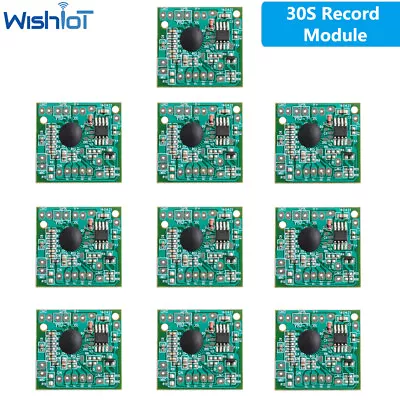 10X 30secs Greeting Card Sound Voice Music Recordable Recorder Board Chip Module • $22.99