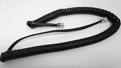 NEW 9 Ft Handset Curly Coil Cord Mitel Superset Phone 4001 4015 4025 4150 Black • $7.99