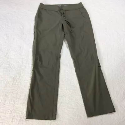 Mountain Hardware Pants Women's Sz 8/40 Green Nylon Hiking Outdoor Convertible • $19.99