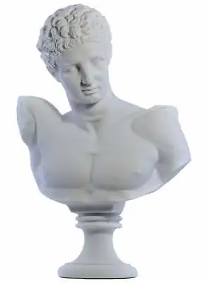 $299 • Buy Hermes Mercury Bust Head Greek Roman God Sculpture Statue Cast Marble