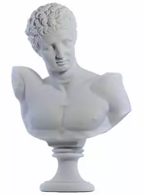 $299 • Buy Hermes Mercury Bust Head Greek Roman God Sculpture Statue Cast Marble