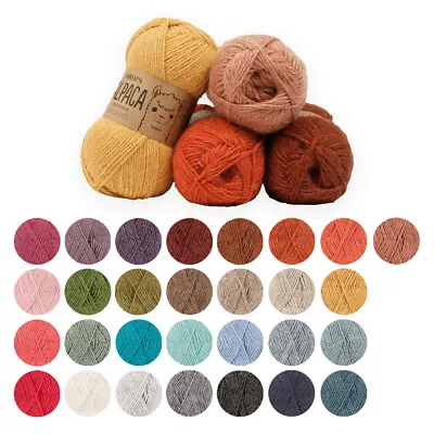 DROPS Alpaca Yarn Wool 4 Ply Natural Super Soft For Knitting & Crochet 50g • £3.20