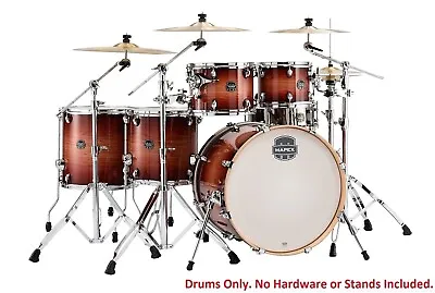 Mapex Armory Redwood Burst Studioease 22/10/12/14/16/14x5.5 Shell Pack 6pc Drums • $1149