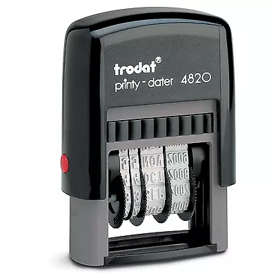 Date Stamp - Self Inking Rubber Stamp - Mini Dater 4820 - Trodat - 70169 050940 • £13.25