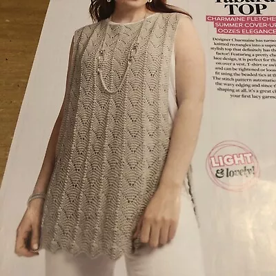 Lacy Tabard Top Summer Cover Up DK Knitting Pattern • £1.99