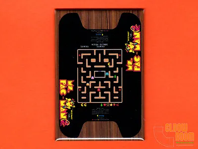 Ms Pac Man Cocktail Table  2x3  Fridge/locker Magnet Bally Midway • $3.75