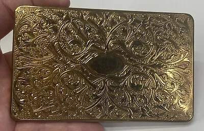 Vintage Evan’s Made In Germany Gold Toned Cigarette Case With Simpsons Box • $33.60