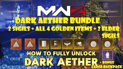 Modern Warfare III Zombies Dark Aether - Sigils Elder Sigils Golden Items ✅ • £19.99