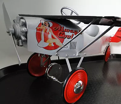 Mini Pedal Car Plane WW2 Metal Ford Model Airplane Aircraft P51 Mustang 1967 • $359