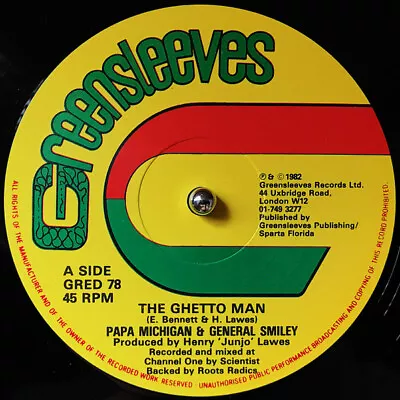 Michigan  Smiley - The Ghetto Man / Come On - Used Vinyl Record 12 - J7435z • $19.69