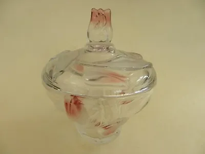 Walther Glas Lidded Bowl Nadine Satin-Rose No 1217286 • £10.99