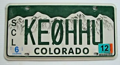 Colorado Scl Graphic Amateur Ham Radio Operator  License Plate   Ke 0 Hhu   Co • $22.99