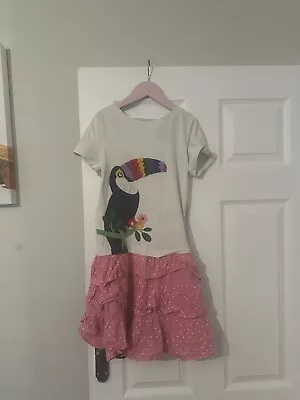 Mini Boden Tiered Skirt Appliqué Dress 9-10years • £3