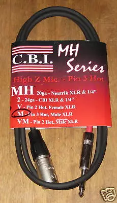 New 5 Ft CBI MH Series High Z Microphone Cable Mic • $8.99