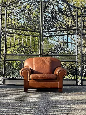 Vintage Rustic Ralph Lauren Leather Club Chair • $3850