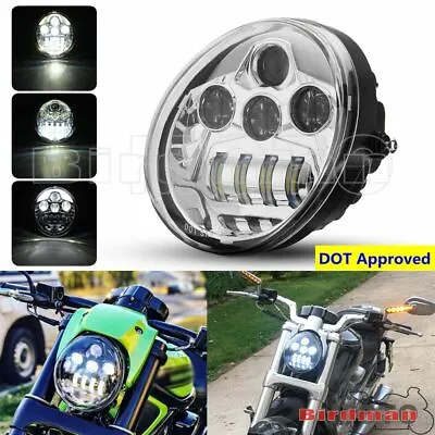 60W LED Headlight For Harley V-Rod Vrod Muscle Street VRSC VRSCA VRSCDX 2002-17 • $109.55