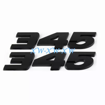 2X BLACK 345 Emblem 3D Metal Badge Side Fender Car Sticker For VIPER HEMI • $13.99