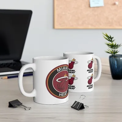 Miami Heat Basketball Coffee Mug Gift Miami Heat Fan Mug NBA Team • $17.95