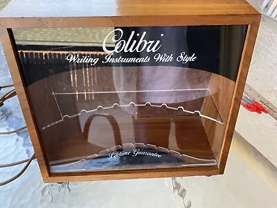 Vintage COLIBRI  Writing Instruments  Tabletop Lighted Store Pen Display Case • $119.50