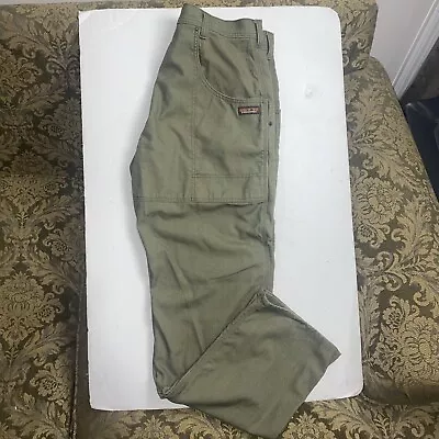 Patagonia Iron Forge Hemp Canvas Double Knee Pants Olive Green Men’s 36x34 • $49.95