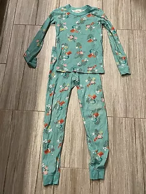 Hanna Andersson Disney Princess Little Mermaid Ariel Long John Pajama PJs 140 10 • $24