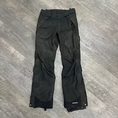 Patagonia Men’s GoreTex  Black Ski Snowboard Pants Medium Size 32 • $39.99