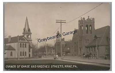 RPPC Chase & Greeves Street KANE PA McKean County Vintage Real Photo Postcard • $19.99